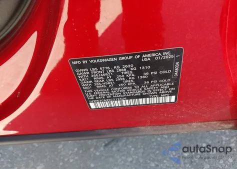 2025 Volkswagen Atlas Cross Sport 2.0T Sel Premium R-Line из США, поврежденный, VIN 1V2FE2CA2SC212426